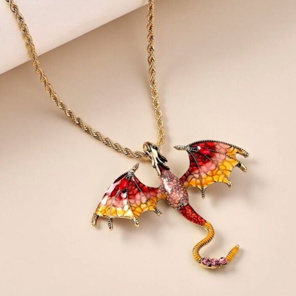 DRAGON NECKLACE STATEMEANT SHIVE 2025